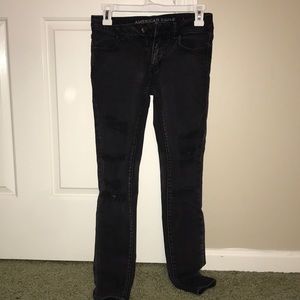 AE Acid Wash Black Jeans